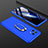 Coque Plastique Housse Etui Rigide Mat avec Support Bague Anneau Aimante Magnetique P02 pour Xiaomi Mi 11 Lite 5G NE Bleu