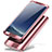 Coque Plastique Mat Protection Integrale 360 Degres Avant et Arriere Etui Housse A01 pour Samsung Galaxy Note 8 Or Rose
