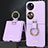 Coque Plastique Mat Protection Integrale 360 Degres Avant et Arriere Etui Housse AC2 pour Huawei P50 Pocket Violet