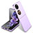 Coque Plastique Mat Protection Integrale 360 Degres Avant et Arriere Etui Housse AC5 pour Huawei P60 Pocket Violet