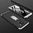 Coque Plastique Mat Protection Integrale 360 Degres Avant et Arriere Etui Housse avec Support Bague Anneau pour Samsung Galaxy A6 Plus (2018) Argent