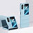 Coque Plastique Mat Protection Integrale 360 Degres Avant et Arriere Etui Housse BH1 pour Oppo Find N2 Flip 5G Bleu Ciel