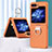 Coque Plastique Mat Protection Integrale 360 Degres Avant et Arriere Etui Housse BH1 pour Samsung Galaxy Z Flip5 5G Orange