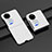 Coque Plastique Mat Protection Integrale 360 Degres Avant et Arriere Etui Housse BH2 pour Huawei P60 Pocket Blanc