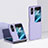 Coque Plastique Mat Protection Integrale 360 Degres Avant et Arriere Etui Housse BH2 pour Oppo Find N2 Flip 5G Violet