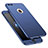 Coque Plastique Mat Protection Integrale 360 Degres Avant et Arriere Etui Housse M01 pour Apple iPhone 7 Plus Bleu