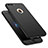 Coque Plastique Mat Protection Integrale 360 Degres Avant et Arriere Etui Housse M01 pour Apple iPhone 8 Plus Noir