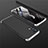 Coque Plastique Mat Protection Integrale 360 Degres Avant et Arriere Etui Housse M01 pour Oppo Reno4 4G Argent et Noir