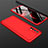 Coque Plastique Mat Protection Integrale 360 Degres Avant et Arriere Etui Housse M01 pour Realme 7 Rouge