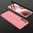 Coque Plastique Mat Protection Integrale 360 Degres Avant et Arriere Etui Housse M01 pour Realme Narzo 20 Pro Or Rose