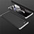 Coque Plastique Mat Protection Integrale 360 Degres Avant et Arriere Etui Housse M01 pour Samsung Galaxy Note 20 5G Argent et Noir