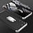 Coque Plastique Mat Protection Integrale 360 Degres Avant et Arriere Etui Housse M01 pour Samsung Galaxy S21 5G Argent et Noir