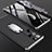 Coque Plastique Mat Protection Integrale 360 Degres Avant et Arriere Etui Housse M01 pour Samsung Galaxy S22 Ultra 5G Argent et Noir