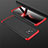 Coque Plastique Mat Protection Integrale 360 Degres Avant et Arriere Etui Housse M01 pour Xiaomi Poco X3 NFC Rouge et Noir