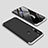 Coque Plastique Mat Protection Integrale 360 Degres Avant et Arriere Etui Housse M01 pour Xiaomi Redmi Note 8 Argent et Noir