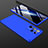 Coque Plastique Mat Protection Integrale 360 Degres Avant et Arriere Etui Housse M02 pour Samsung Galaxy S21 Ultra 5G Bleu