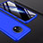 Coque Plastique Mat Protection Integrale 360 Degres Avant et Arriere Etui Housse P01 pour OnePlus 7T Bleu