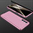 Coque Plastique Mat Protection Integrale 360 Degres Avant et Arriere Etui Housse P01 pour Samsung Galaxy M13 4G Or Rose