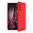 Coque Plastique Mat Protection Integrale 360 Degres Avant et Arriere Etui Housse P01 pour Samsung Galaxy Quantum2 5G Rouge