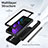 Coque Plastique Mat Protection Integrale 360 Degres Avant et Arriere Etui Housse P02 pour Samsung Galaxy Z Fold2 5G Petit