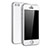 Coque Plastique Mat Protection Integrale 360 Degres Avant et Arriere Etui Housse pour Apple iPhone 5 Argent