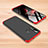 Coque Plastique Mat Protection Integrale 360 Degres Avant et Arriere Etui Housse pour Huawei Nova 4 Rouge et Noir