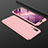 Coque Plastique Mat Protection Integrale 360 Degres Avant et Arriere Etui Housse pour Huawei P20 Or Rose