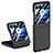 Coque Plastique Mat Protection Integrale 360 Degres Avant et Arriere Etui Housse pour Motorola Moto Razr 40 Ultra 5G Noir