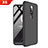 Coque Plastique Mat Protection Integrale 360 Degres Avant et Arriere Etui Housse pour Nokia X6 Noir