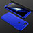 Coque Plastique Mat Protection Integrale 360 Degres Avant et Arriere Etui Housse pour OnePlus 5T A5010 Bleu