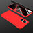 Coque Plastique Mat Protection Integrale 360 Degres Avant et Arriere Etui Housse pour OnePlus Nord N20 5G Rouge