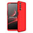 Coque Plastique Mat Protection Integrale 360 Degres Avant et Arriere Etui Housse pour Realme Narzo 20 Pro Rouge