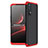 Coque Plastique Mat Protection Integrale 360 Degres Avant et Arriere Etui Housse pour Realme Narzo 20 Pro Rouge et Noir