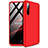 Coque Plastique Mat Protection Integrale 360 Degres Avant et Arriere Etui Housse pour Realme XT Rouge