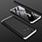 Coque Plastique Mat Protection Integrale 360 Degres Avant et Arriere Etui Housse pour Samsung Galaxy M31 Argent et Noir