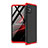 Coque Plastique Mat Protection Integrale 360 Degres Avant et Arriere Etui Housse pour Samsung Galaxy M31s Rouge et Noir