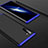 Coque Plastique Mat Protection Integrale 360 Degres Avant et Arriere Etui Housse pour Samsung Galaxy Note 10 Bleu et Noir