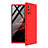 Coque Plastique Mat Protection Integrale 360 Degres Avant et Arriere Etui Housse pour Samsung Galaxy Note 20 5G Rouge