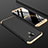 Coque Plastique Mat Protection Integrale 360 Degres Avant et Arriere Etui Housse pour Samsung Galaxy On6 (2018) J600F J600G Or et Noir