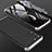 Coque Plastique Mat Protection Integrale 360 Degres Avant et Arriere Etui Housse pour Samsung Galaxy S21 Plus 5G Argent et Noir