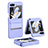 Coque Plastique Mat Protection Integrale 360 Degres Avant et Arriere Etui Housse QH1 pour Samsung Galaxy Z Flip5 5G Petit