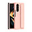 Coque Plastique Mat Protection Integrale 360 Degres Avant et Arriere Etui Housse QH3 pour Samsung Galaxy Z Fold5 5G Or Rose