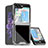 Coque Plastique Mat Protection Integrale 360 Degres Avant et Arriere Etui Housse QW1 pour Samsung Galaxy Z Flip5 5G Petit