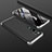 Coque Plastique Mat Protection Integrale 360 Degres Avant et Arriere Etui Housse R01 pour Xiaomi Mi Note 10 Argent et Noir