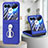 Coque Plastique Mat Protection Integrale 360 Degres Avant et Arriere Etui Housse SD1 pour Motorola Moto Razr 40 Ultra 5G Bleu