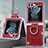 Coque Plastique Mat Protection Integrale 360 Degres Avant et Arriere Etui Housse SD3 pour Samsung Galaxy Z Flip5 5G Rouge