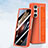 Coque Plastique Mat Protection Integrale 360 Degres Avant et Arriere Etui Housse SD3 pour Samsung Galaxy Z Fold5 5G Orange