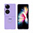 Coque Plastique Mat Protection Integrale 360 Degres Avant et Arriere Etui Housse Z02L pour Huawei P50 Pocket Violet