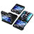 Coque Plastique Mat Protection Integrale 360 Degres Avant et Arriere Etui Housse ZL1 pour Samsung Galaxy Z Flip5 5G Noir