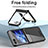 Coque Plastique Mat Protection Integrale 360 Degres Avant et Arriere Etui Housse ZL10 pour Samsung Galaxy Z Flip5 5G Petit